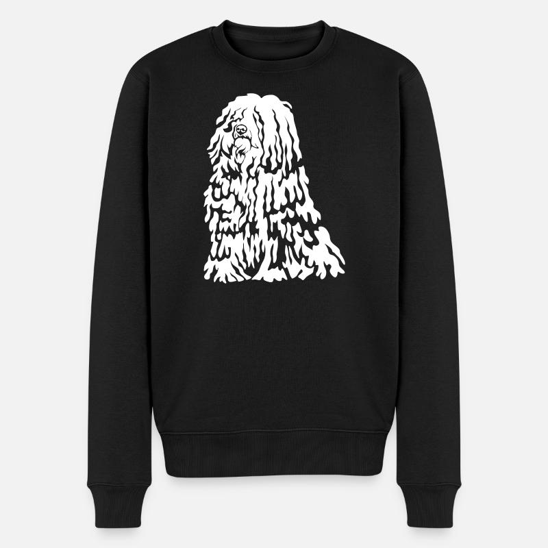 Puli "Black Edition" - Männer Premium Bio Pullover - Schwarz