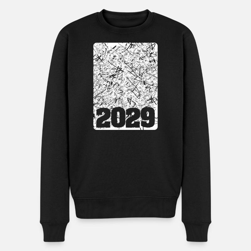 Numéro 2029 - Pull Premium bio Homme - noir
