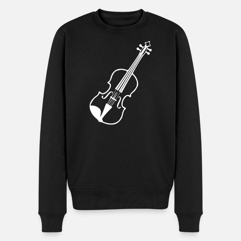 Violon Musique de violon - Pull Premium bio Homme - noir