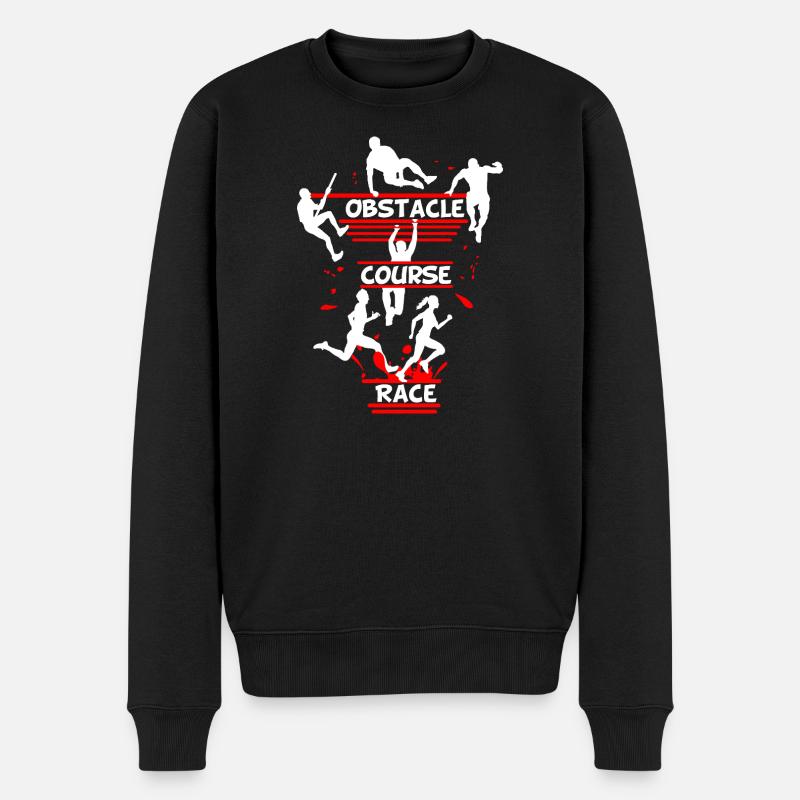 Course d’obstacles – Conception d’obstacles en ligne - Pull Premium bio Homme - noir