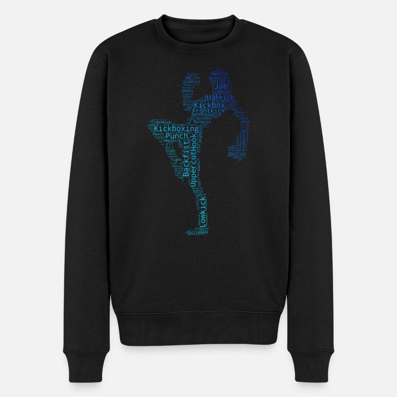 Kickboxen Kickboxing Kickboxer Damen Kickbox - Männer Premium Bio Pullover - Schwarz