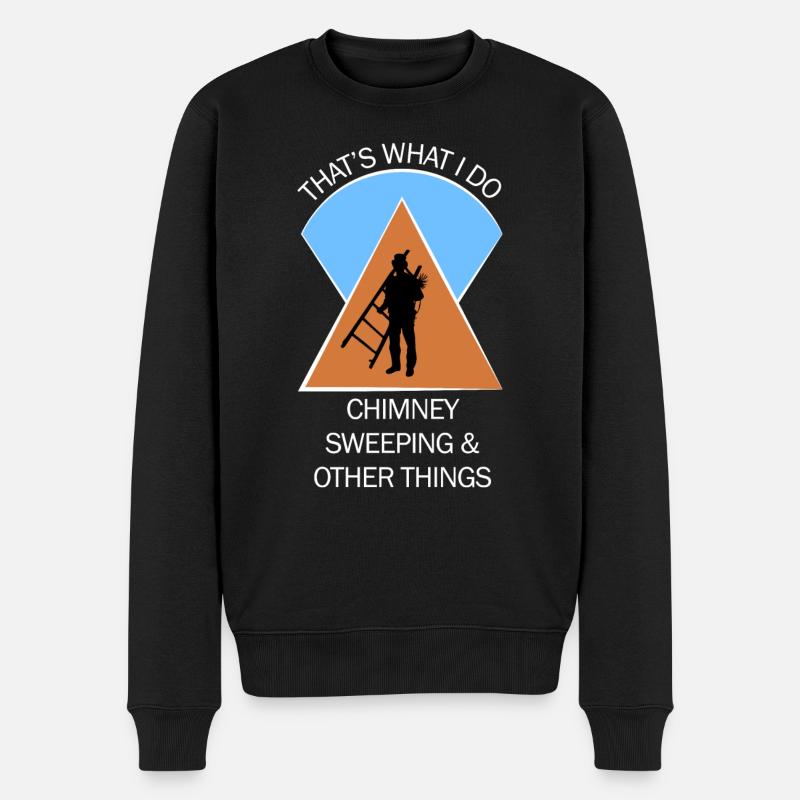 Schornsteinfeger Schlotfeger - Männer Premium Bio Pullover - Schwarz