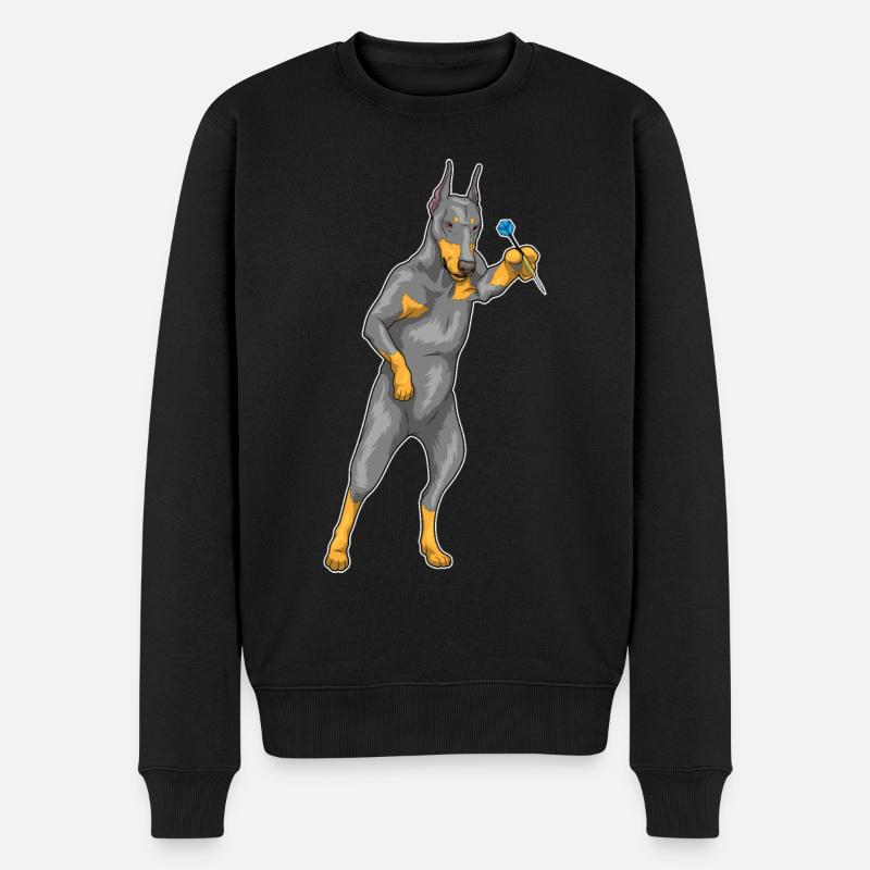 Doberman Dart Dart - Pull Premium bio Homme - noir
