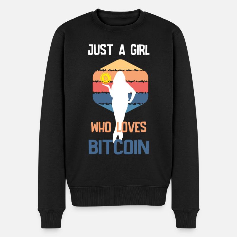 Hodl Bitcoin Krypto Crypto Kryptowähungen - Männer Premium Bio Pullover - Schwarz