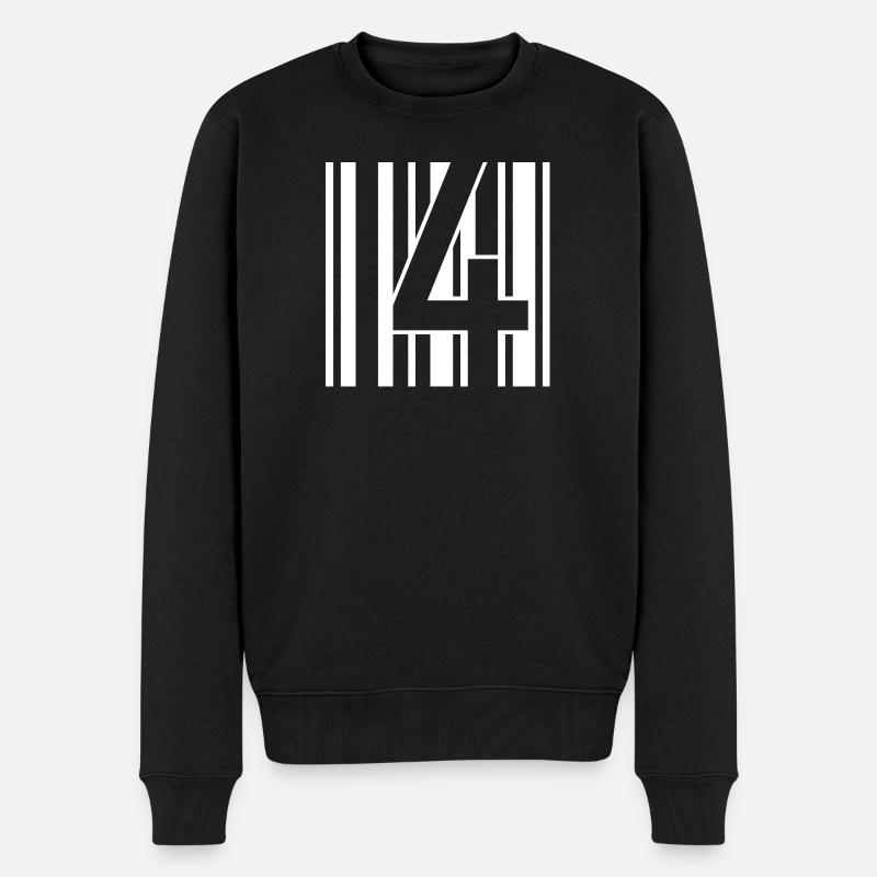 4CODE - Pull Premium bio Homme - noir