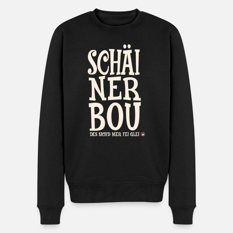 Schäiner Bou - Männer Premium Bio Pullover - Schwarz
