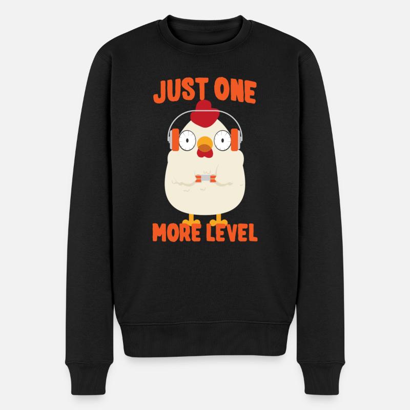 Gaming - Männer Premium Bio Pullover - Schwarz