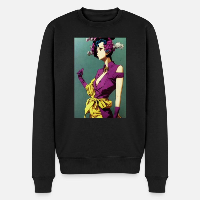 JoJos Anime - Männer Premium Bio Pullover - Schwarz