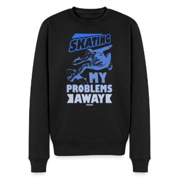 Skateboarding skating coole Jungs - Männer Premium Bio Pullover - Schwarz - Vorne - Nico (187cm)