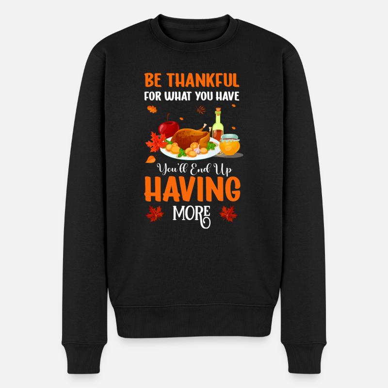 Design de Thanksgiving - Pull Premium bio Homme - noir