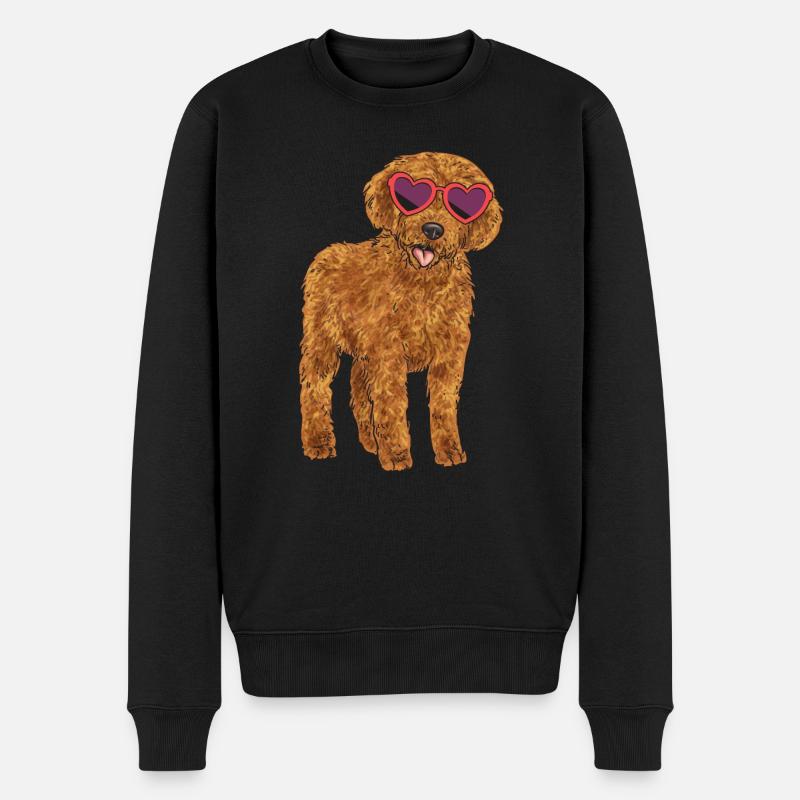 Labradoodle Chien - Pull Premium bio Homme - noir