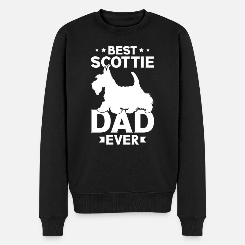 Terrier écossais Scottie Chien - Pull Premium bio Homme - noir