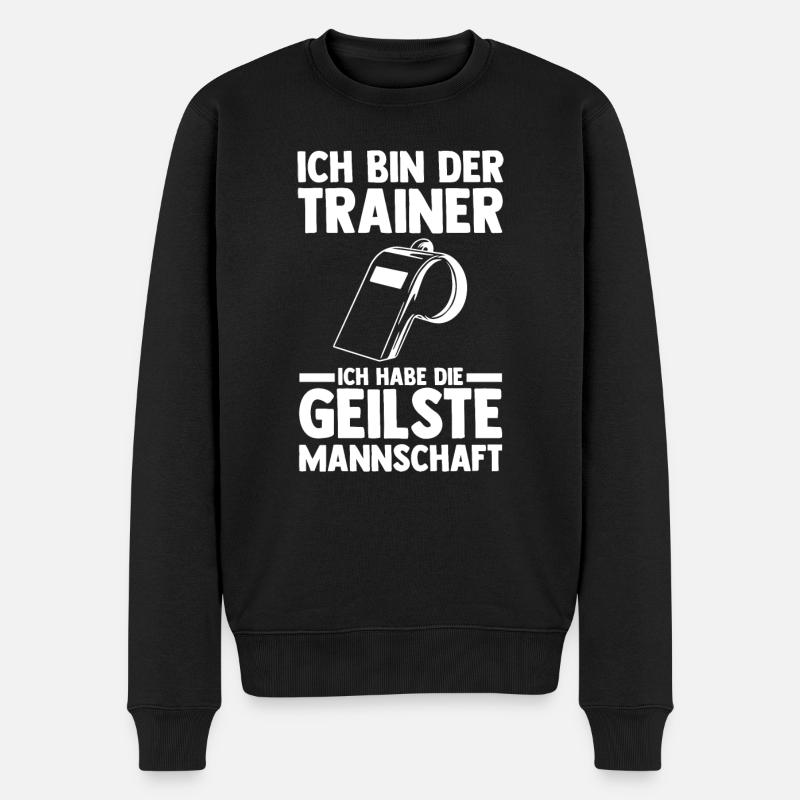 Sportmannschaft Trainer - Männer Premium Bio Pullover - Schwarz