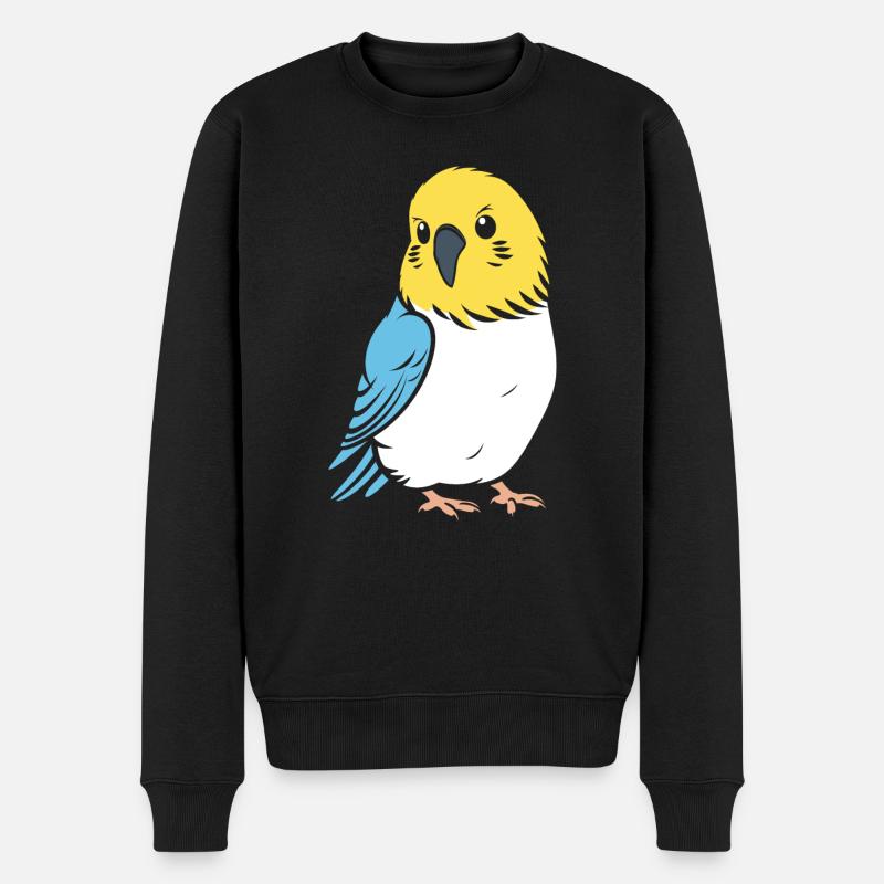 Mignonne petite perruche - Pull Premium bio Homme - noir