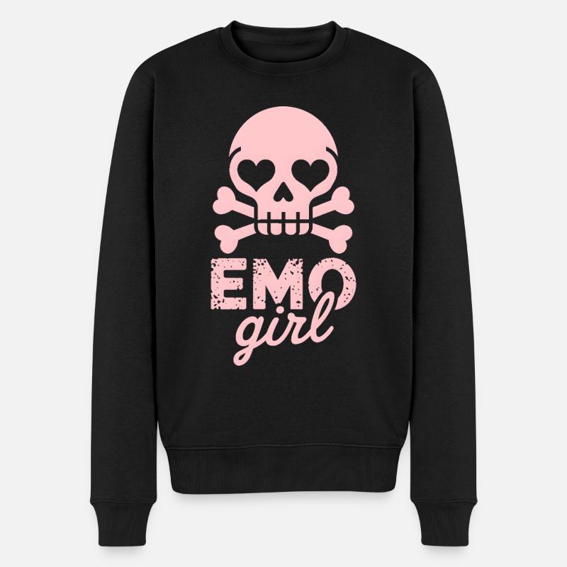 Fille emo ! - Pull Premium bio Homme - noir