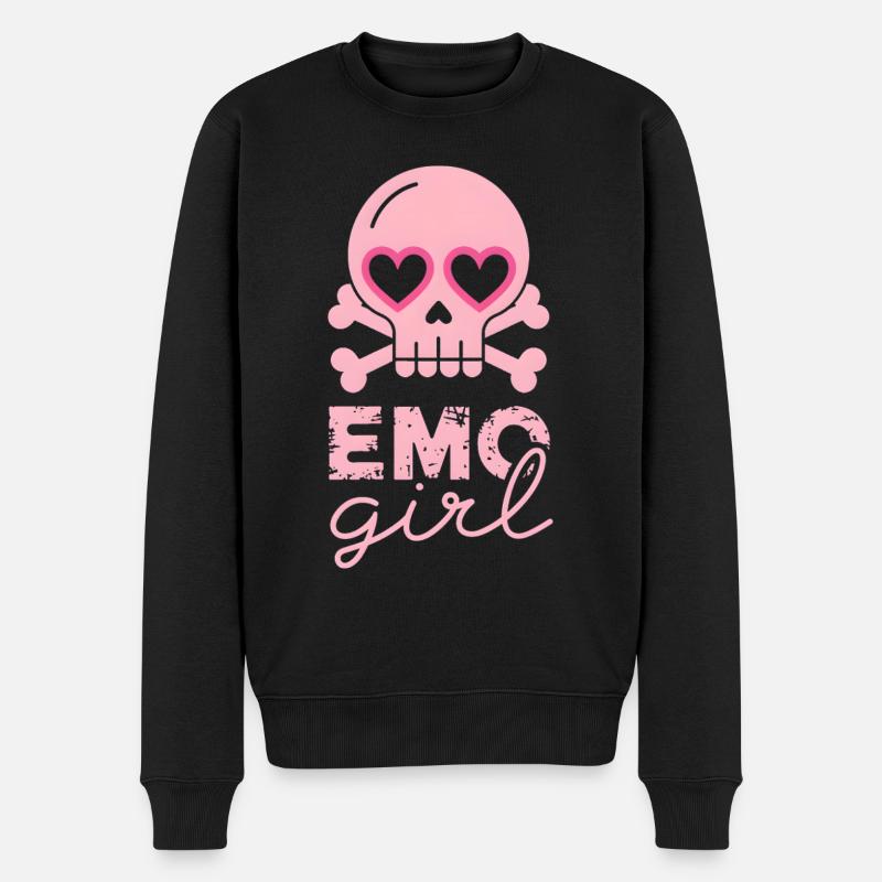 Fille emo ! - Pull Premium bio Homme - noir