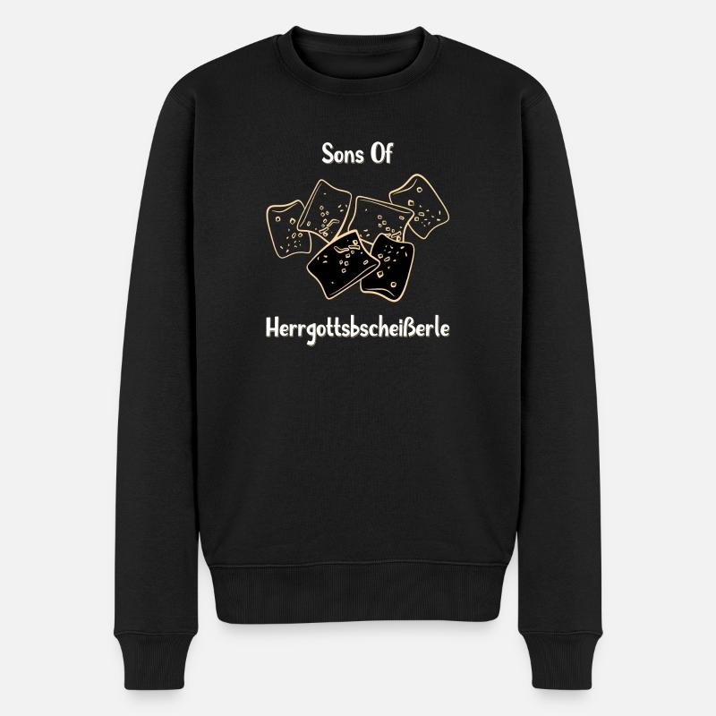 Maultaschen Schwabe Mauldascha Geschenk - Männer Premium Bio Pullover - Schwarz