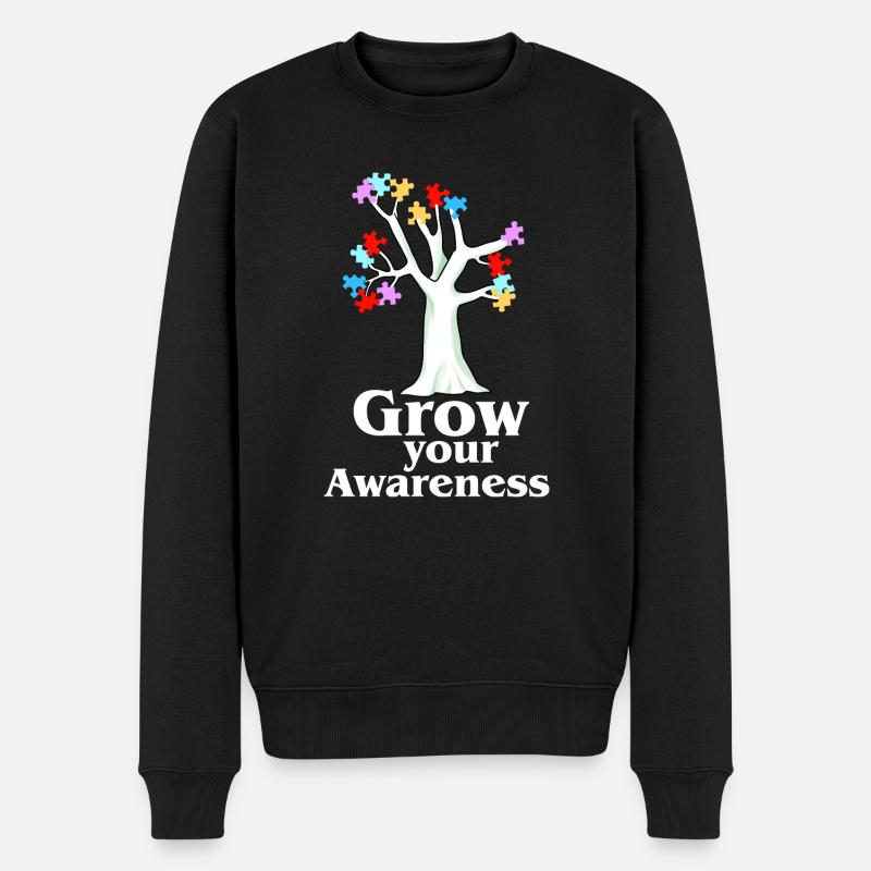 Autismus Awareness Day - Männer Premium Bio Pullover - Schwarz