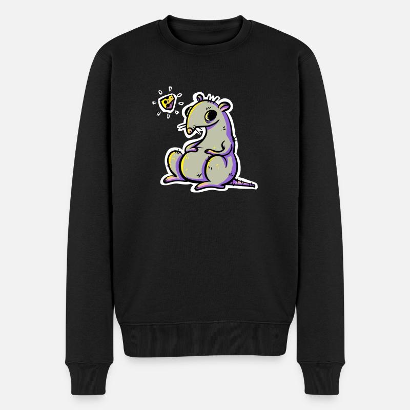 Rat affamé - Pull Premium bio Homme - noir