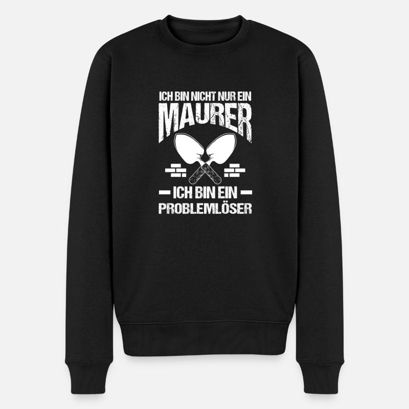 Maître maçon Compagnon maçon - Pull Premium bio Homme - noir