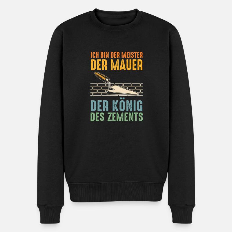 Maître maçon Compagnon maçon - Pull Premium bio Homme - noir