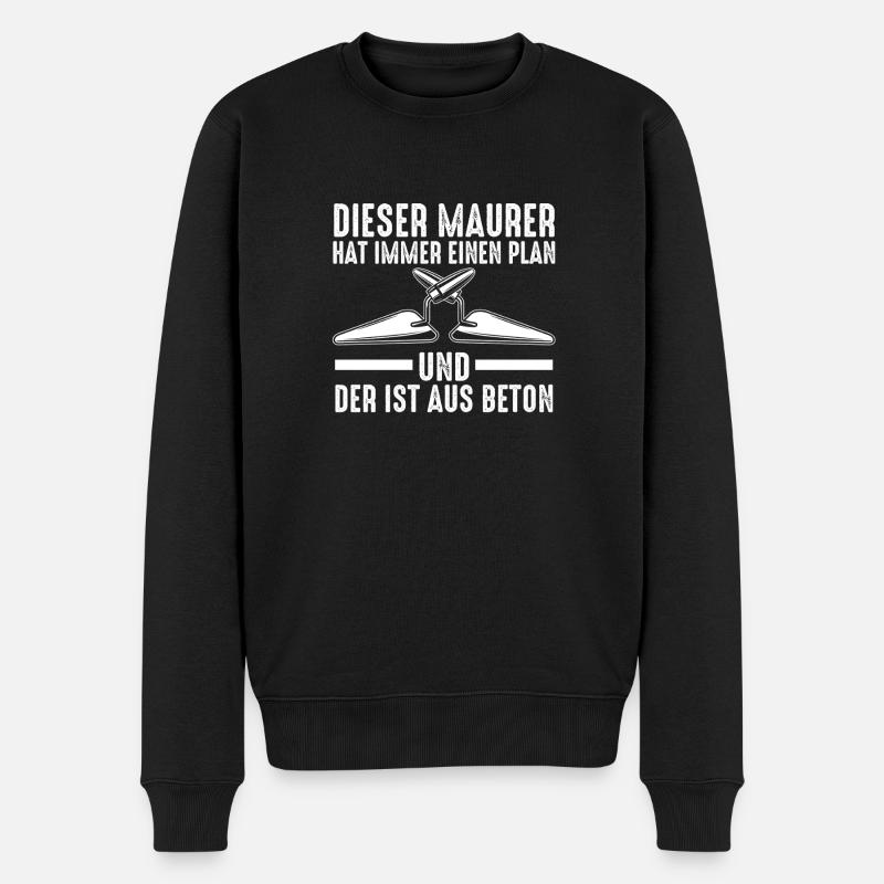 Maître maçon Compagnon maçon - Pull Premium bio Homme - noir