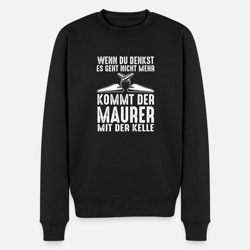 Maître maçon Compagnon maçon - Pull Premium bio Homme - noir