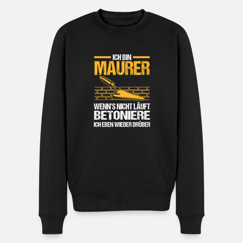 Maître maçon Compagnon maçon - Pull Premium bio Homme - noir