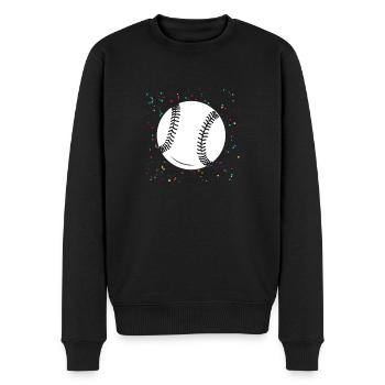 Joueur de baseball Baseball - Pull Premium bio Homme - noir - Devant - Nico (187cm)