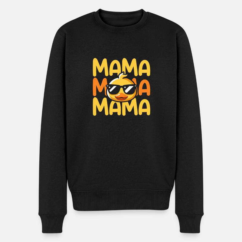 Canards Maman Mère Canard - Pull Premium bio Homme - noir