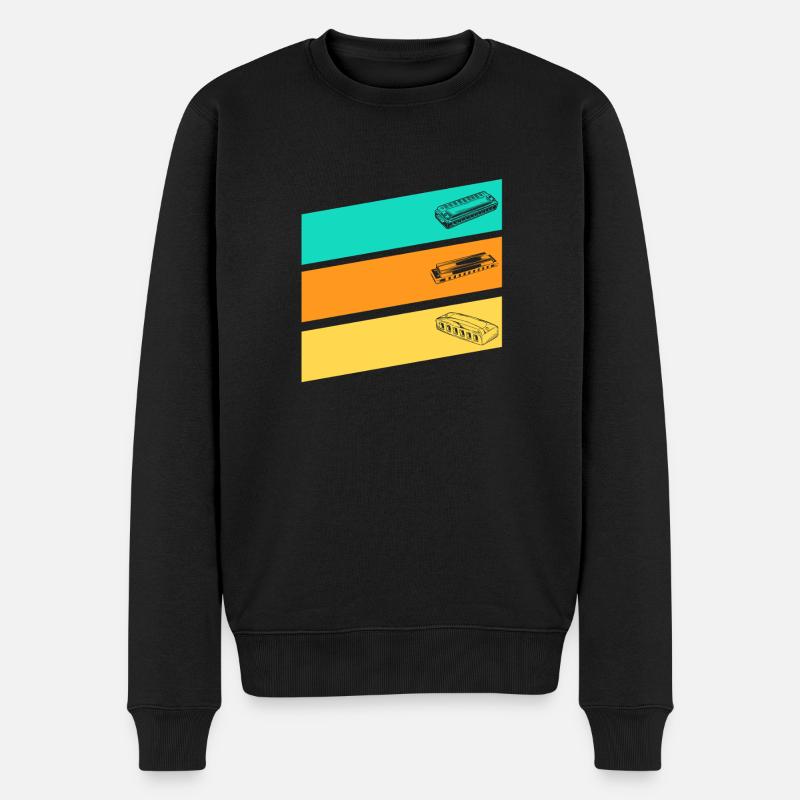 Harmonica Harmonica - Men's Premium Organic Jumper - black