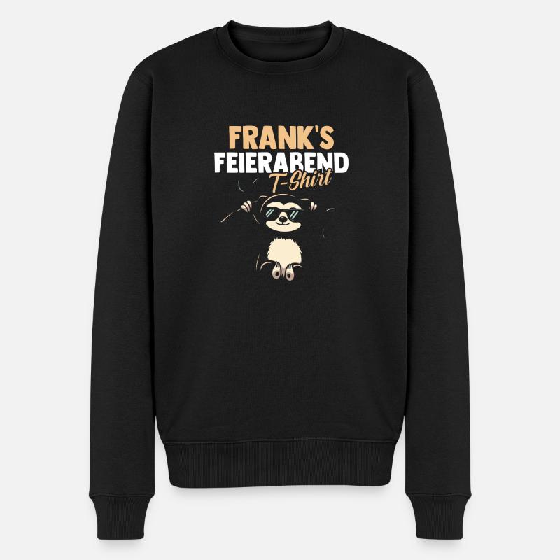 Paresseux Frank - Pull Premium bio Homme - noir