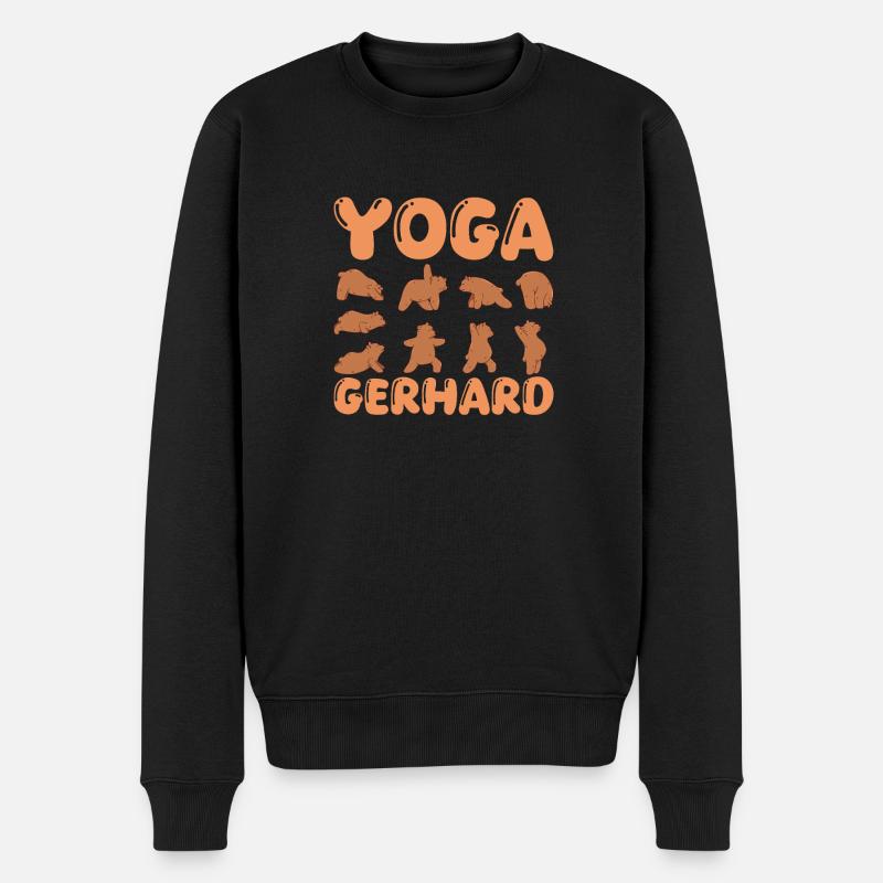 Yoga pour chat Gerhard - Pull Premium bio Homme - noir