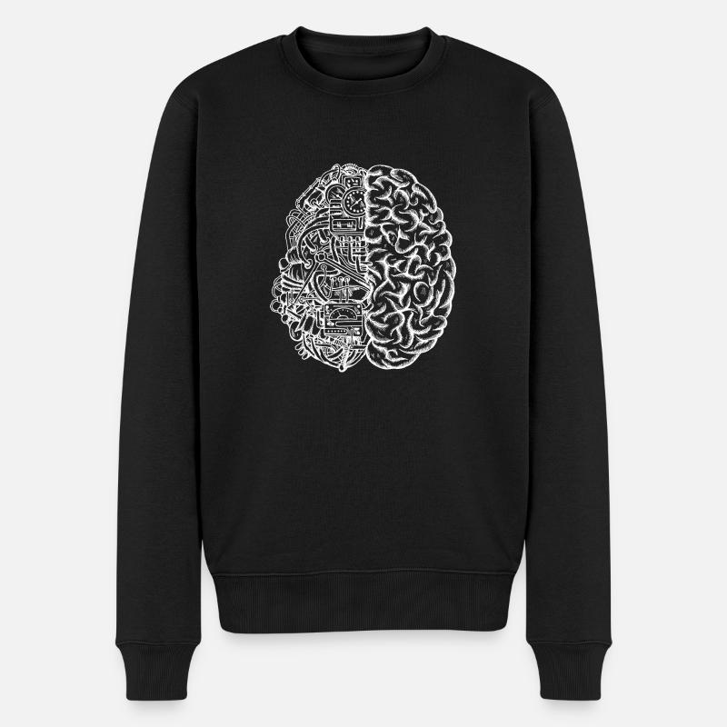 Mécanisme Cerveau-Machine - Pull Premium bio Homme - noir