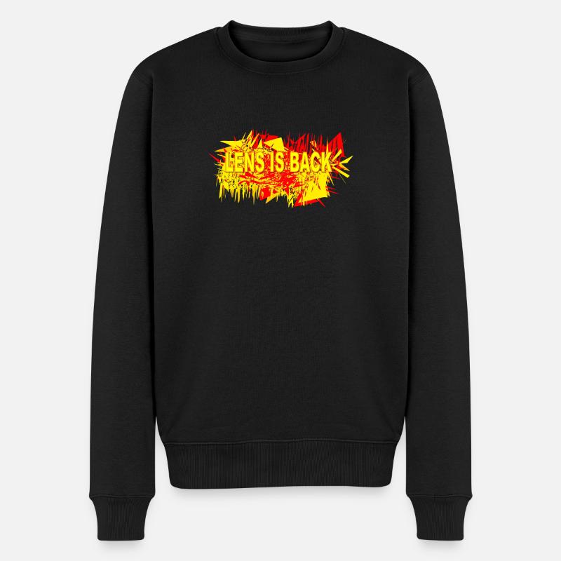 Lens is Back - Pull Premium bio Homme - noir