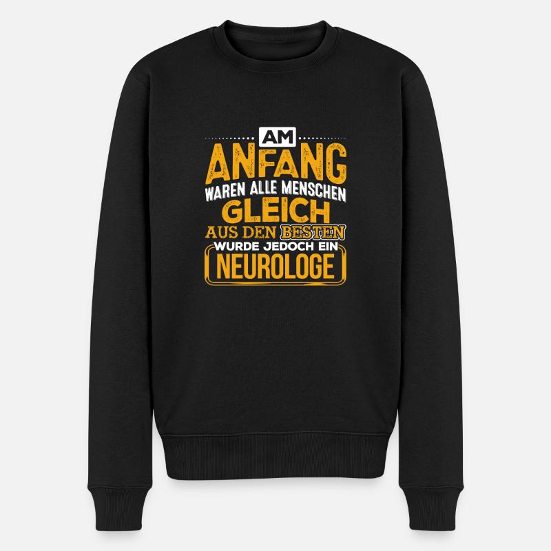 NEUROLOGE - Der Beste - Männer Premium Bio Pullover - Schwarz