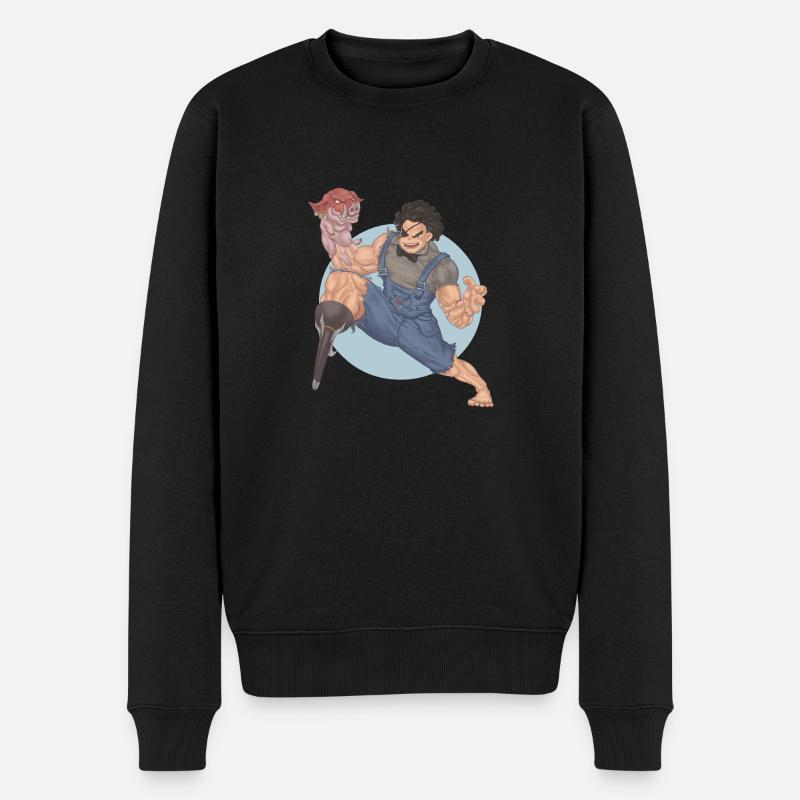 Pigarm Pirate - Männer Premium Bio Pullover - Schwarz