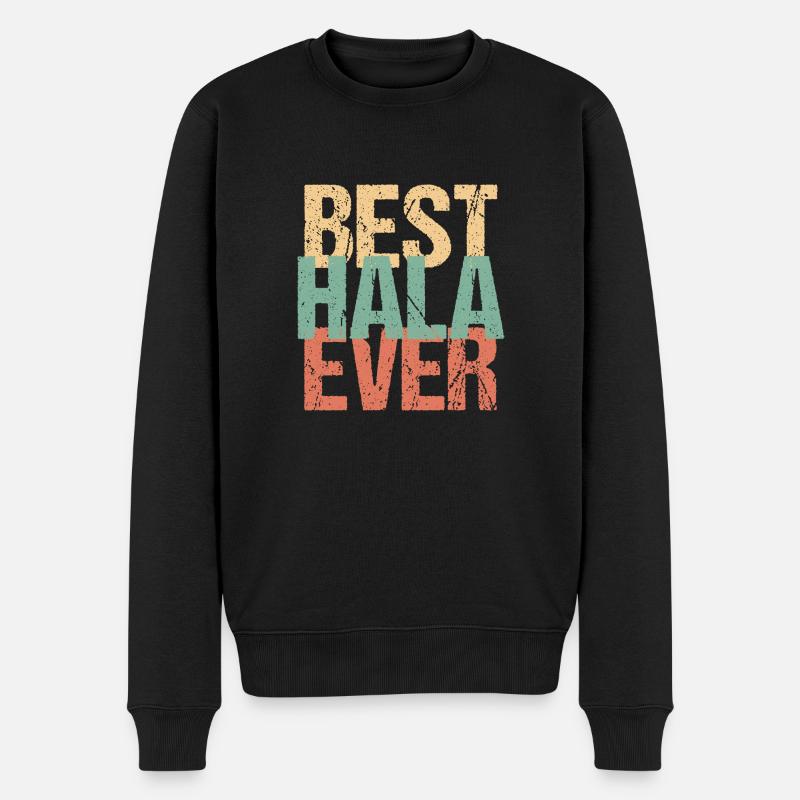 Hala Hediyelik Dogum Günü Hediyesi Geschenkidee - Männer Premium Bio Pullover - Schwarz