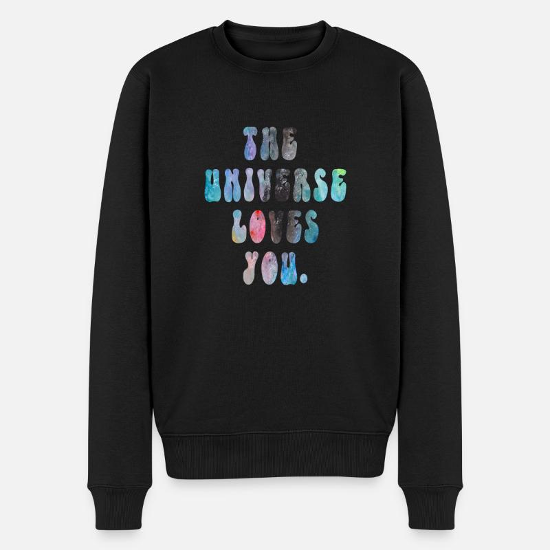 L’univers vous aime - Pull Premium bio Homme - noir