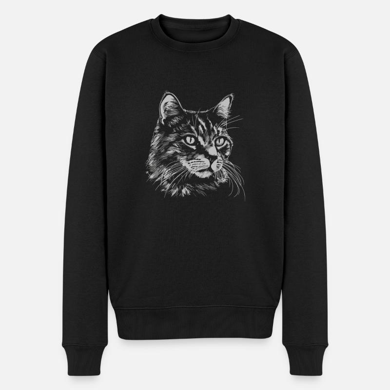 Chat - Pull Premium bio Homme - noir