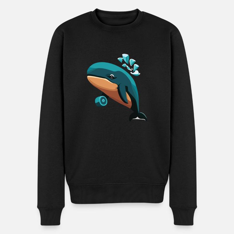 baleine - Pull Premium bio Homme - noir