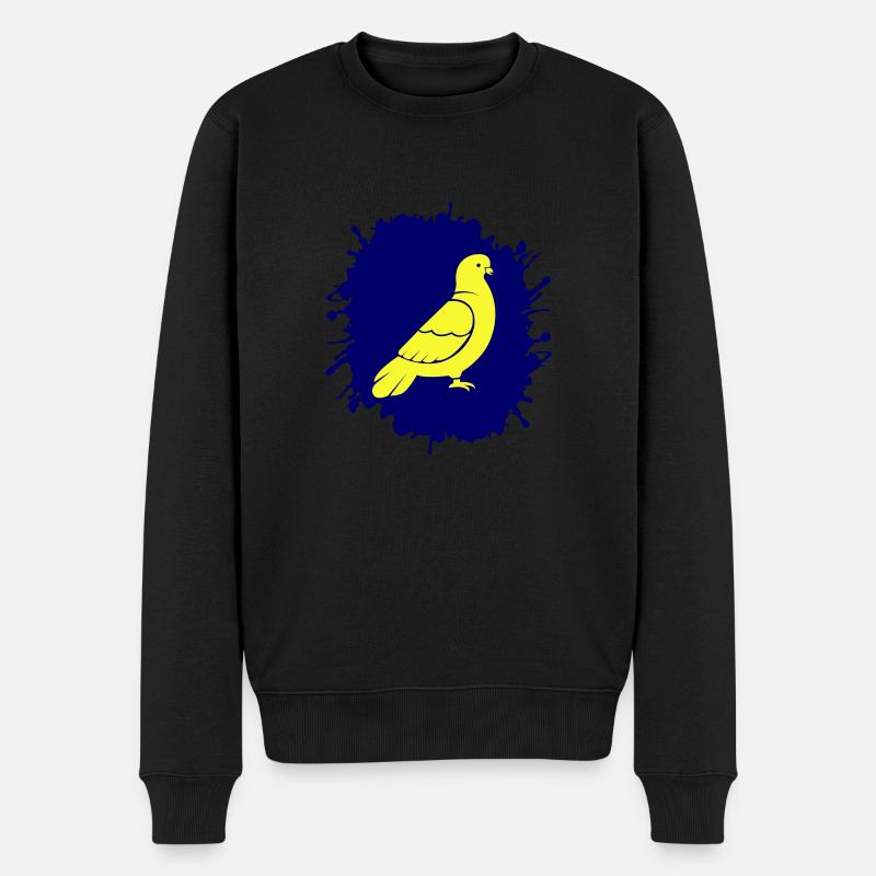 Colombe éclaboussée - Pull Premium bio Homme - noir