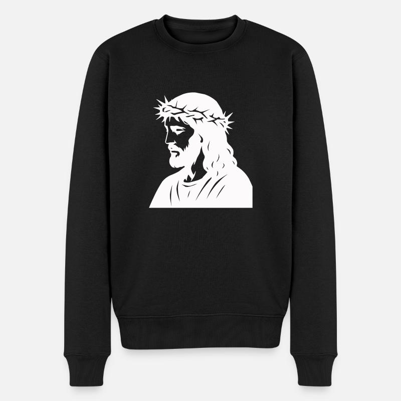 Jésus - Pull Premium bio Homme - noir