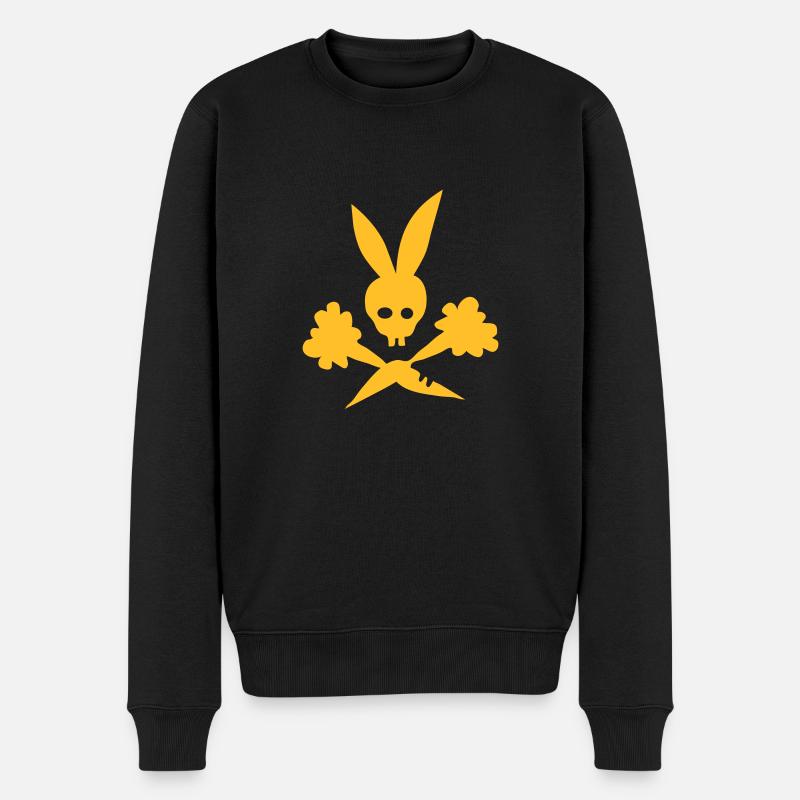 Möhrchen - Männer Premium Bio Pullover - Schwarz