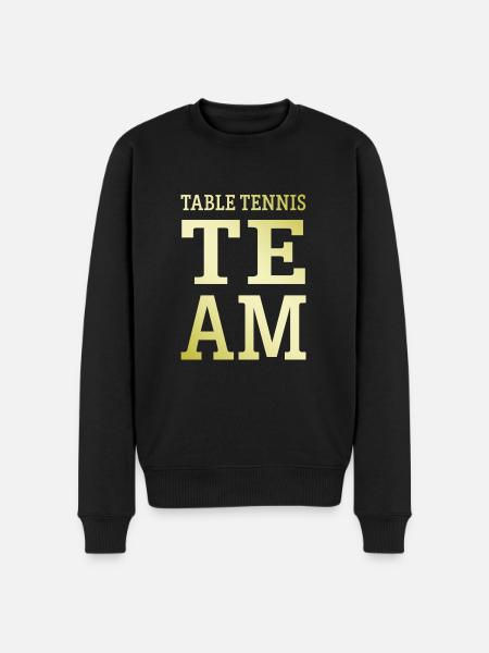 Table Tennis Team - Men's Premium Organic Jumper - black