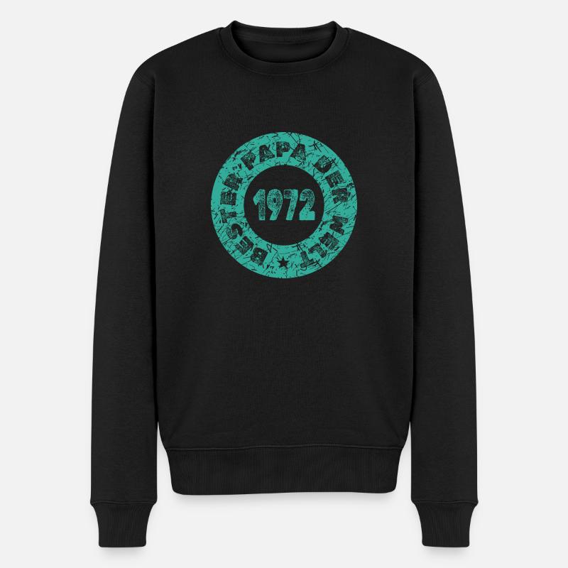Fête des Pères 1972 - Pull Premium bio Homme - noir