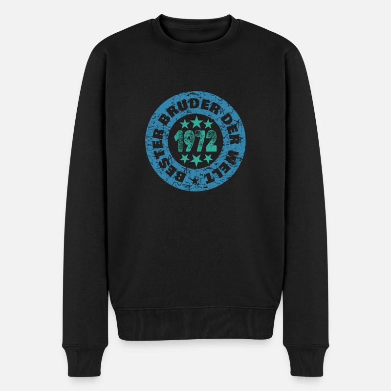 Bruder 1972 - Männer Premium Bio Pullover - Schwarz