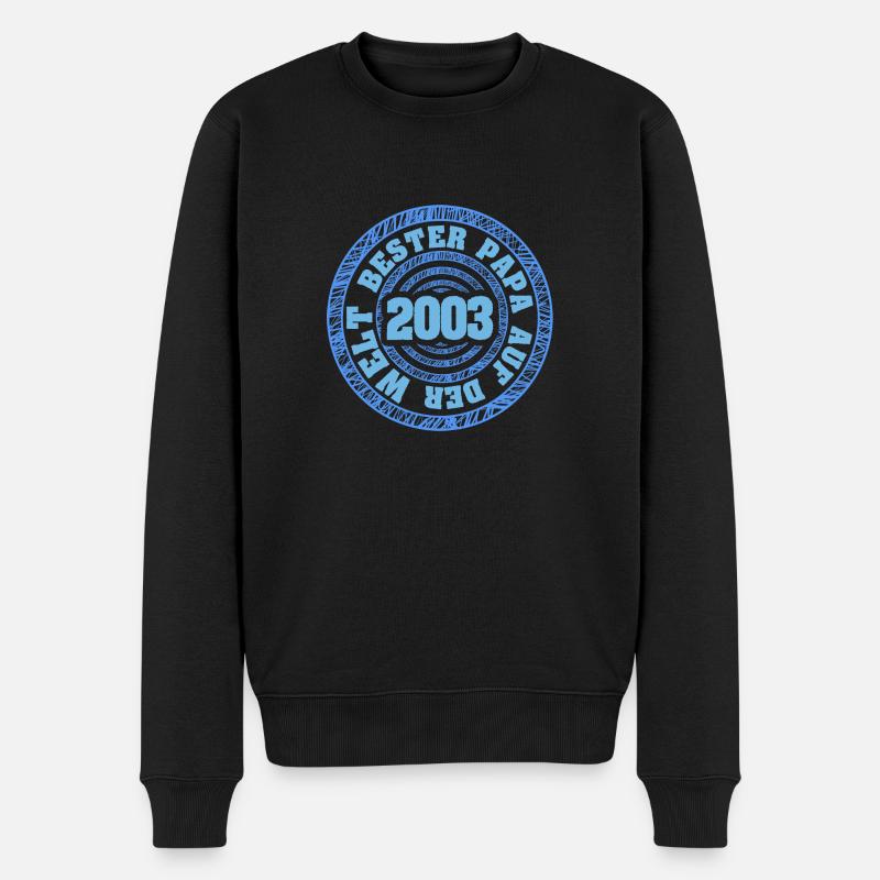 2003 - Männer Premium Bio Pullover - Schwarz