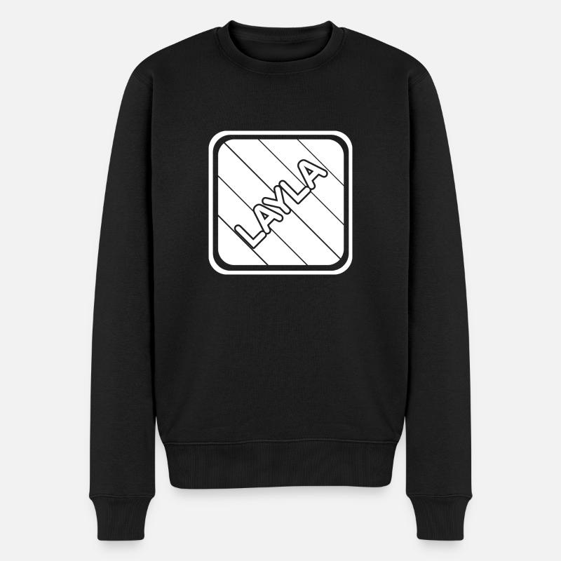 Gift for Layla - Men's Premium Organic Jumper - black