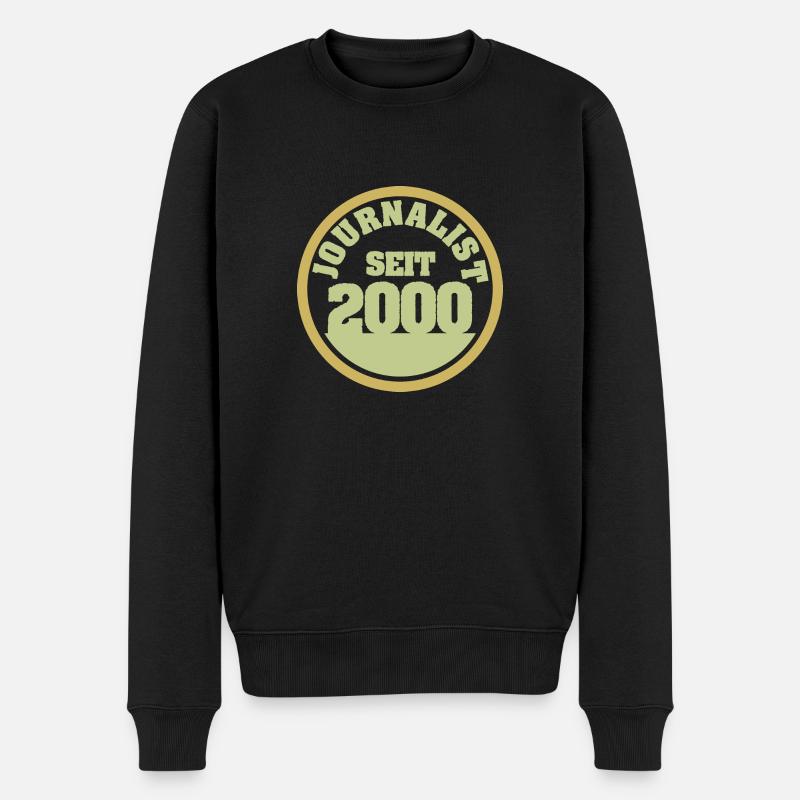 2000 - Männer Premium Bio Pullover - Schwarz